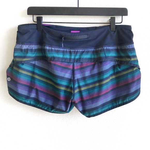 lululemon athletica Pants - SOLD Lululemon RARE Poncho Stripe Speed Shorts 8